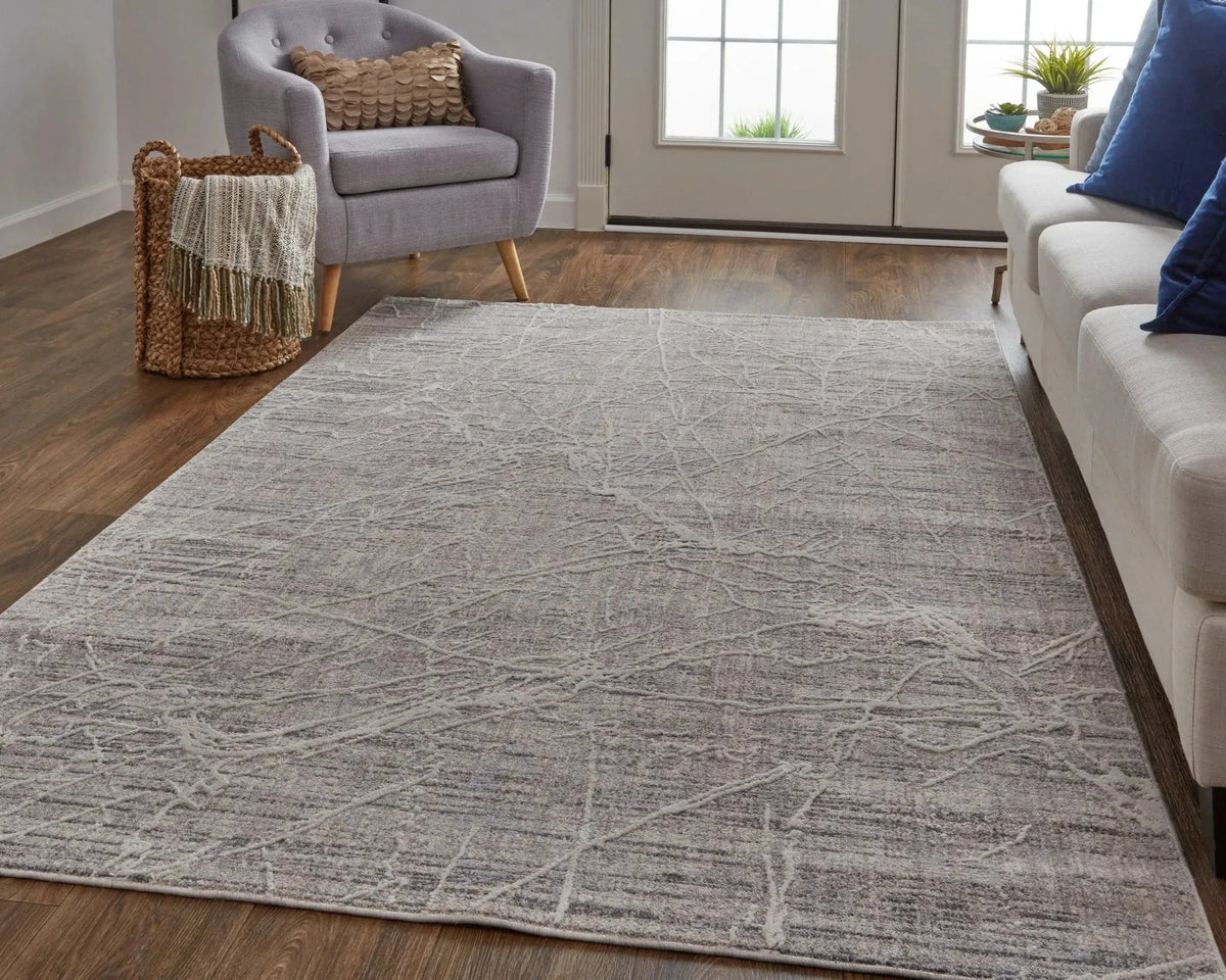 Lennon LEN39FZF Taupe/Grey Rug