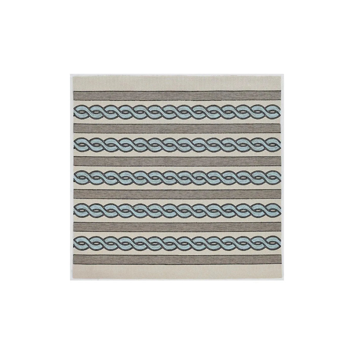 Libby Langdon Hamptons 5235 Cable Knit Ivory/Spa Rug