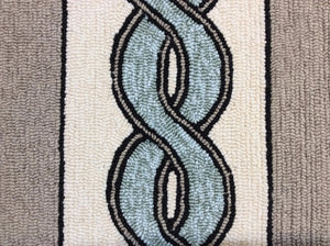 Libby Langdon Hamptons 5235 Cable Knit Ivory/Spa Rug
