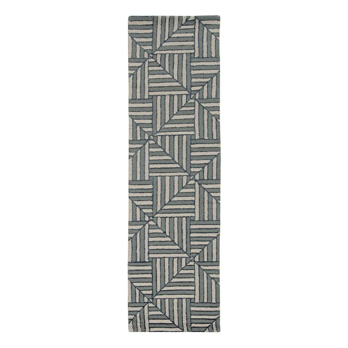 Libby Langdon Upton 4304 Diagonal Tile Navy/Charcoal Rug