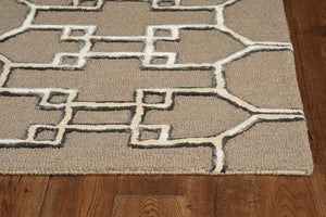 Libby Langdon Upton 4305 Asian Trellis Mocha/Ink Rug