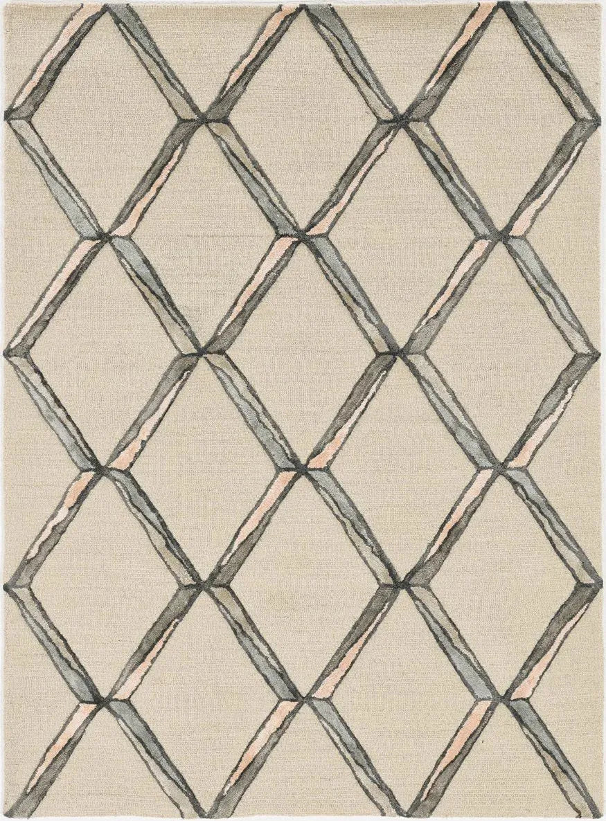 Libby Langdon Upton 4307 Mod Scape Putty/Slate Rug