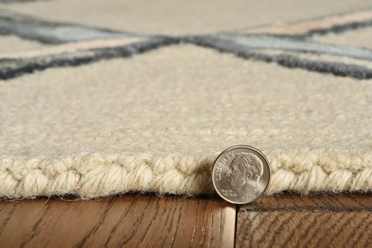 Libby Langdon Upton 4307 Mod Scape Putty/Slate Rug