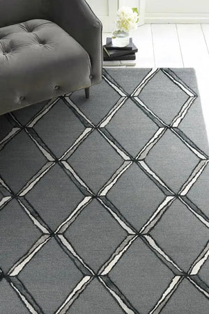 Libby Langdon Upton 4308 Mod Scape Charcoal/Silver Rug