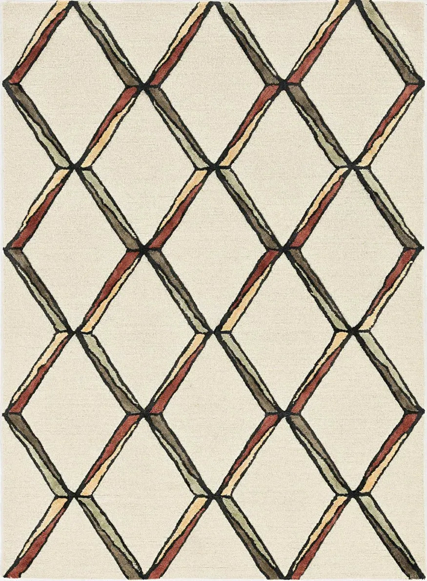 Libby Langdon Upton 4309 Mod Scape Cream/Gold Rug