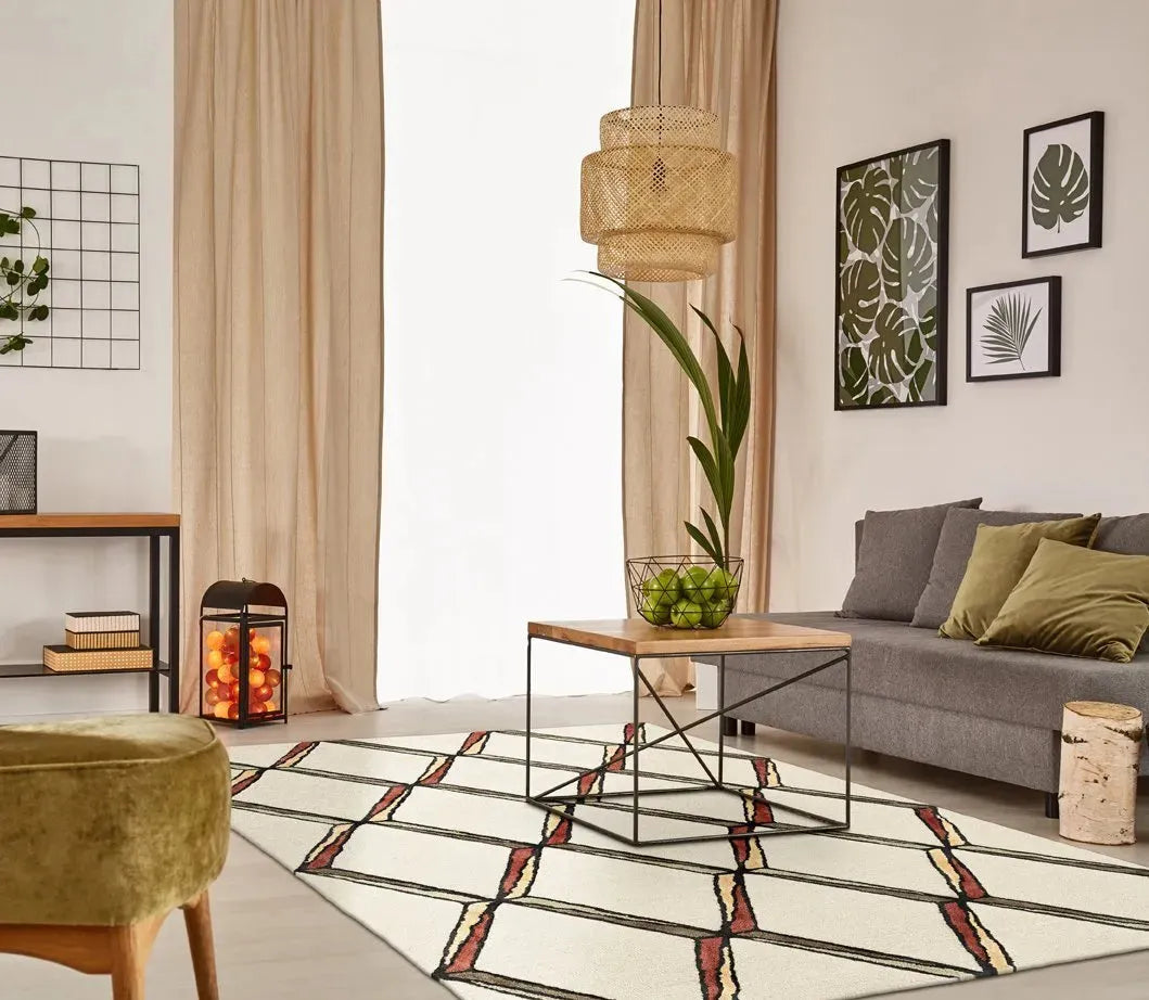 Libby Langdon Upton 4309 Mod Scape Cream/Gold Rug