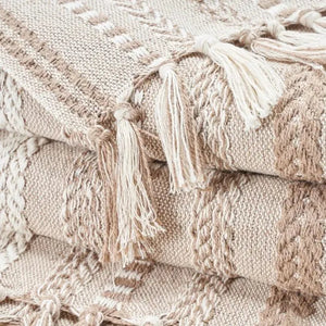 Lifestyle RJ204 Beige Throw Blanket