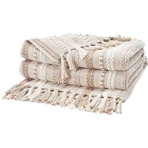 Lifestyle RJ204 Beige Throw Blanket