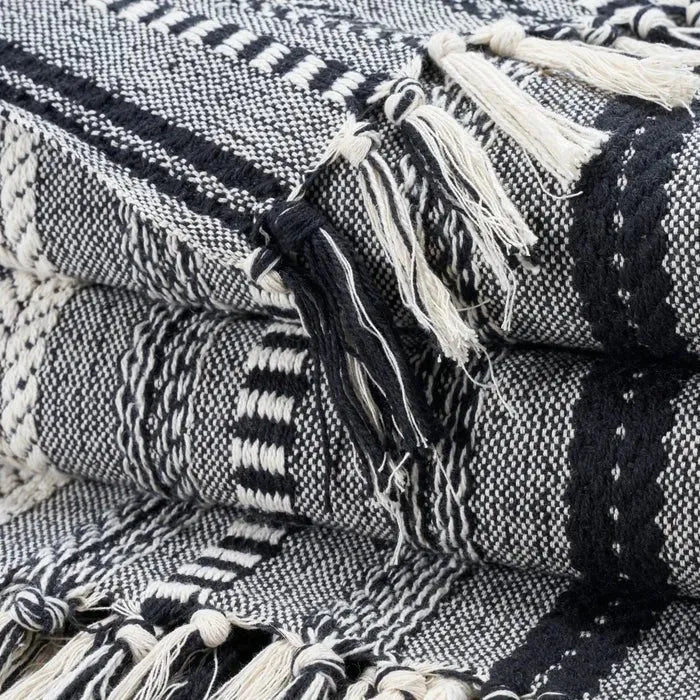 Lifestyle RJ204 Black Throw Blanket