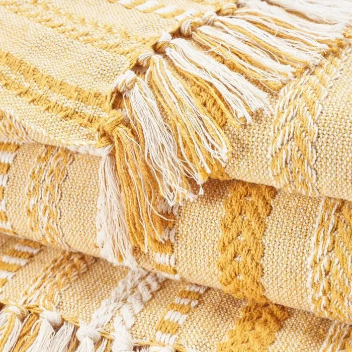 Lifestyle RJ204 Yellow Throw Blanket