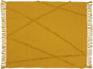 Lifestyle SH018 Mustard Throw Blanket