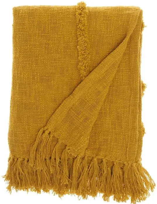 Lifestyle SH018 Mustard Throw Blanket