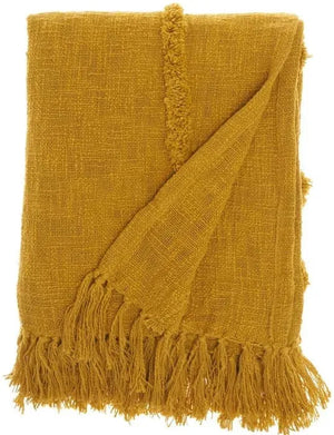 Lifestyle SH018 Mustard Throw Blanket