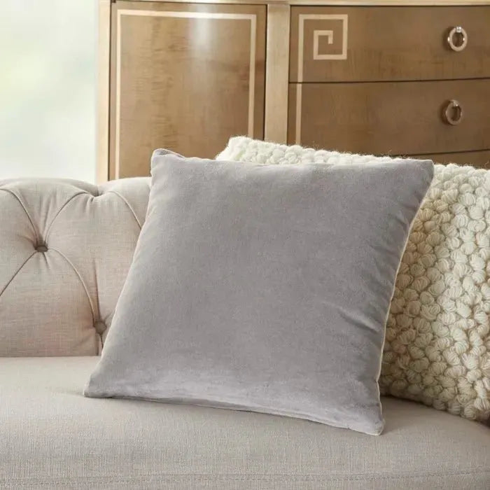 Lifestyle SS900 Grey Cotton Velvet Pillow