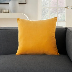 Lifestyle SS900 Yellow Cotton Velvet Pillow