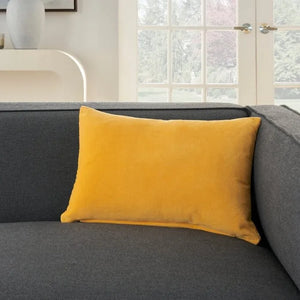 Lifestyle SS900 Yellow Cotton Velvet Pillow