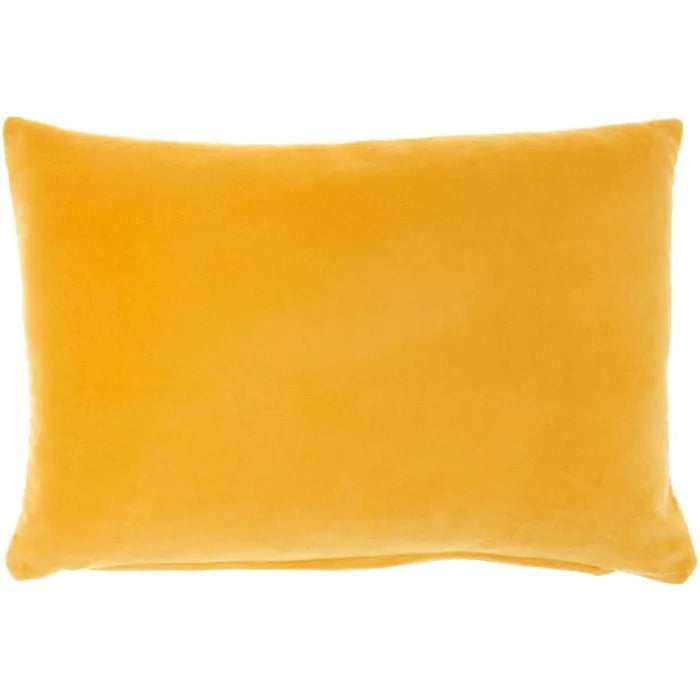 Lifestyle SS900 Yellow Cotton Velvet Pillow