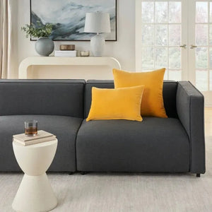 Lifestyle SS900 Yellow Cotton Velvet Pillow