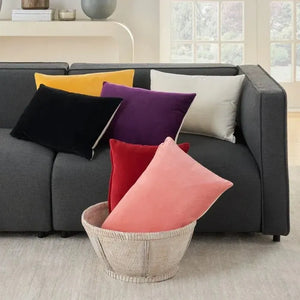 Lifestyle SS900 Yellow Cotton Velvet Pillow