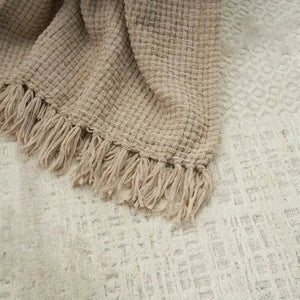 Lifestyle ZH225 Beige Throw Blanket