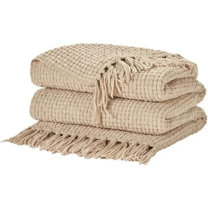 Lifestyle ZH225 Beige Throw Blanket