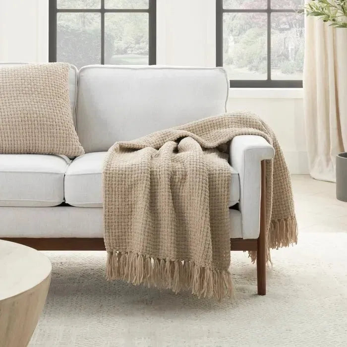 Lifestyle ZH225 Beige Throw Blanket