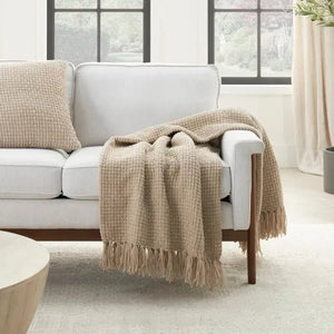 Lifestyle ZH225 Beige Throw Blanket