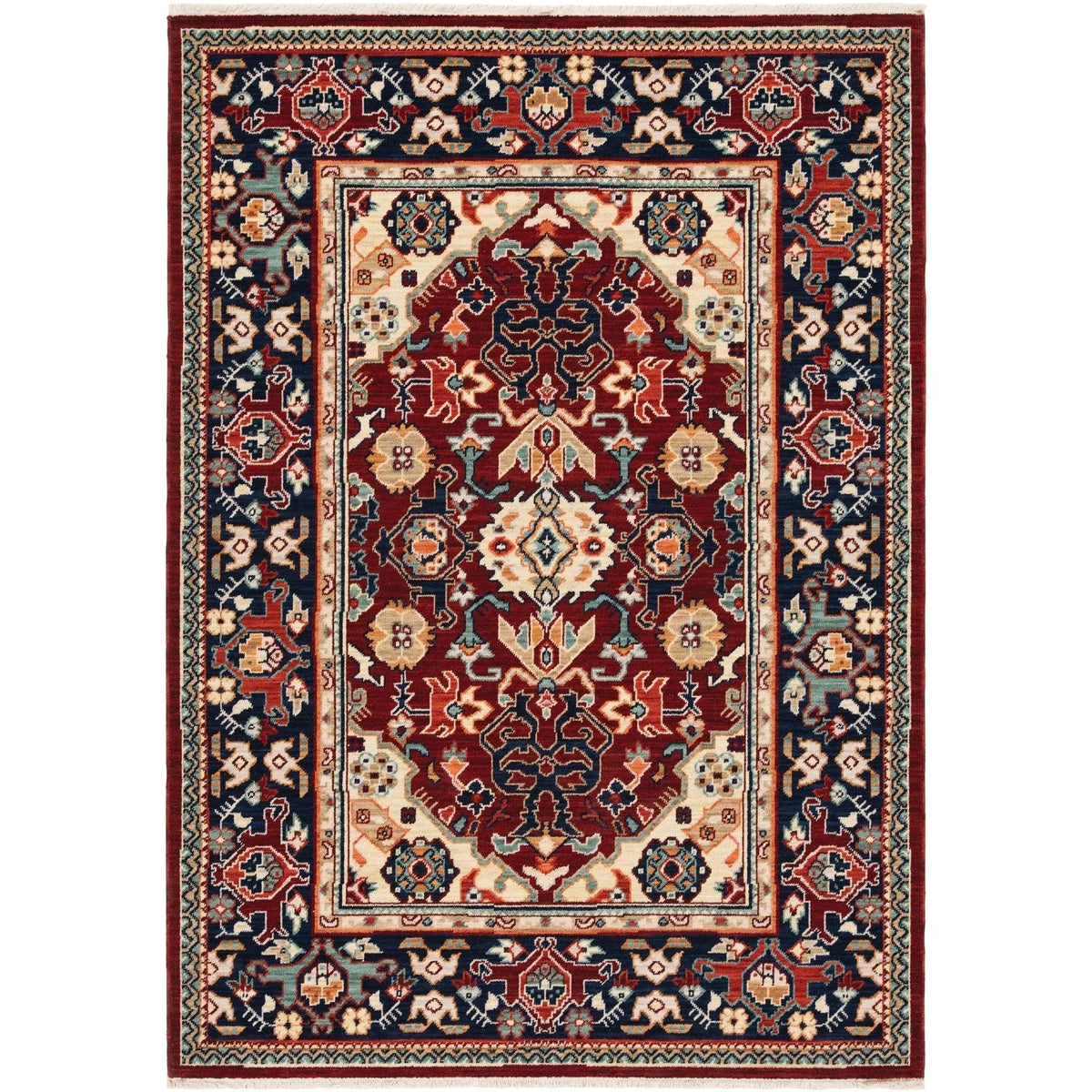 Lilihan 2062R Red/Blue Rug