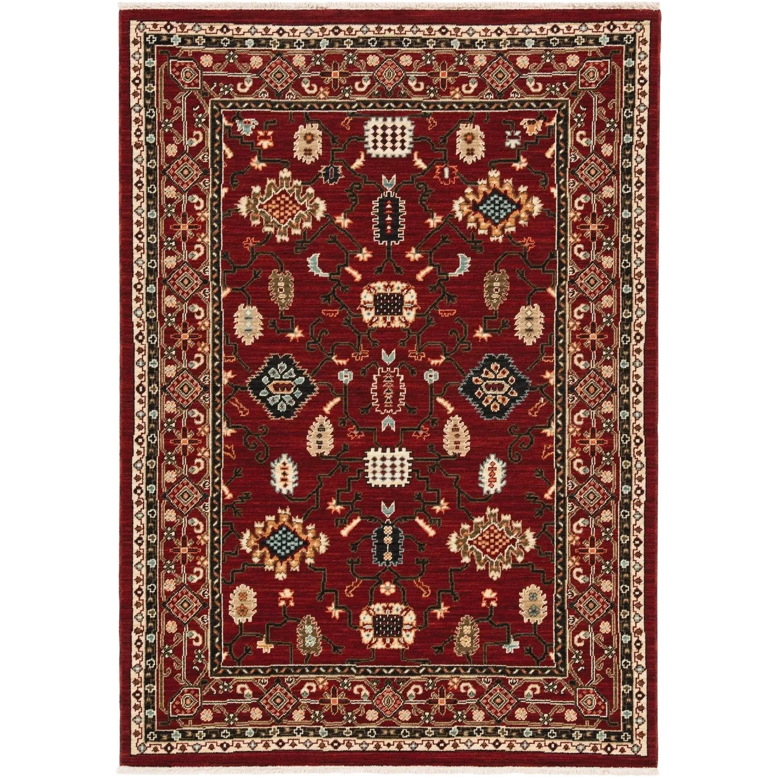 Lilihan 43S Red/Black Rug