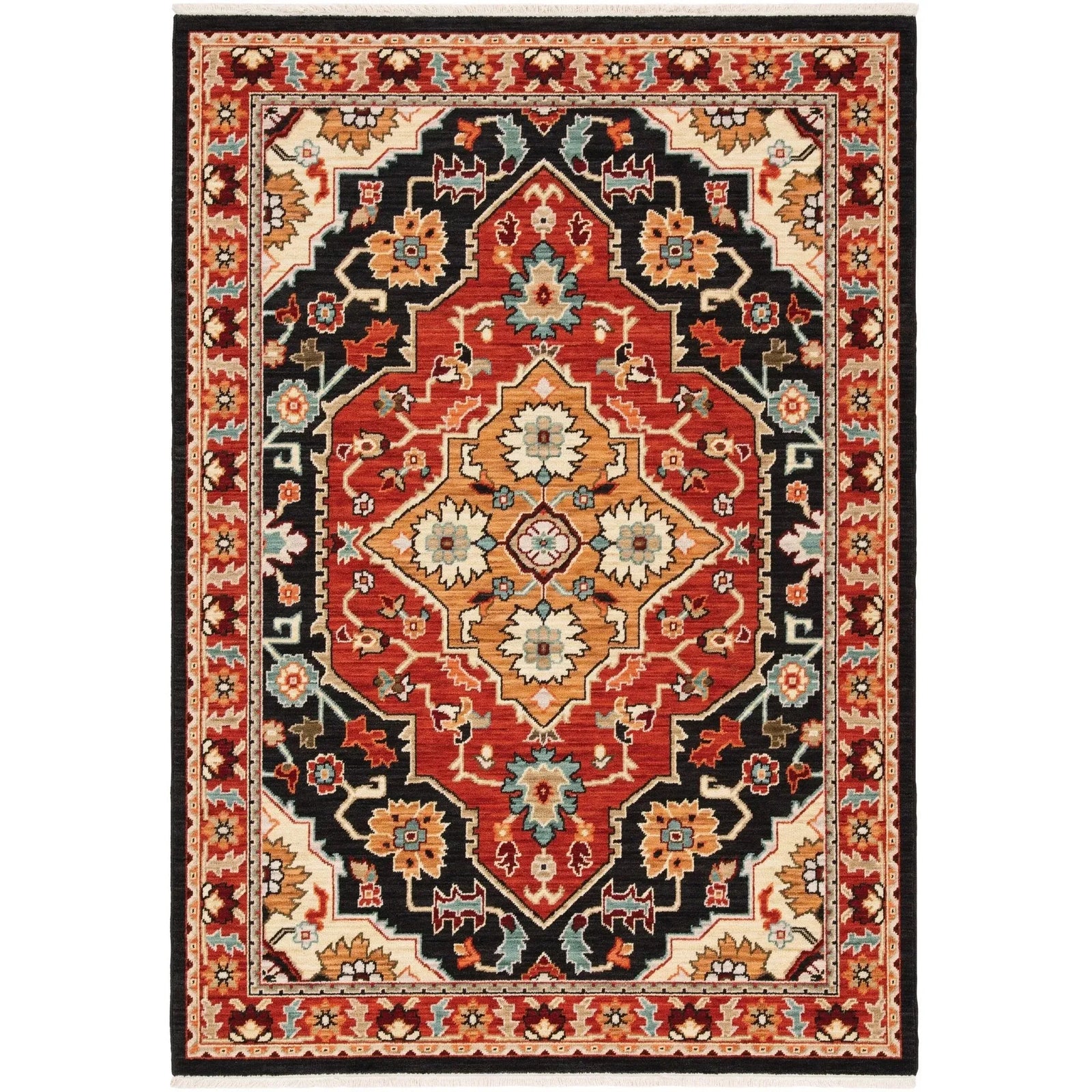 Lilihan 4929A Black/Red Rug