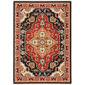 Lilihan 4929A Black/Red Rug