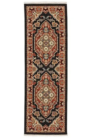 Lilihan 4929A Black/Red Rug