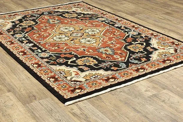 Lilihan 4929A Black/Red Rug