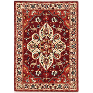 Lilihan 5502C Red/Ivory Rug