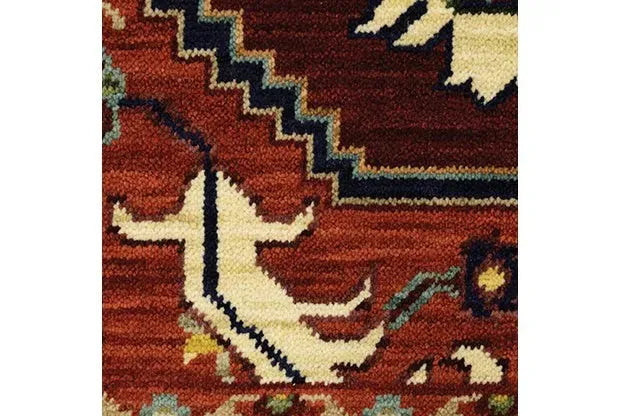 Lilihan 5502C Red/Ivory Rug