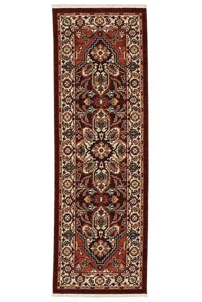 Lilihan 5502C Red/Ivory Rug