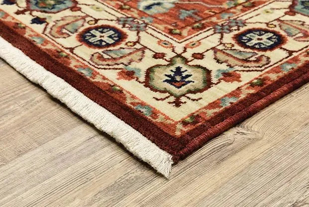 Lilihan 5502C Red/Ivory Rug