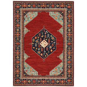 Lilihan 5503M Red/Blue Rug