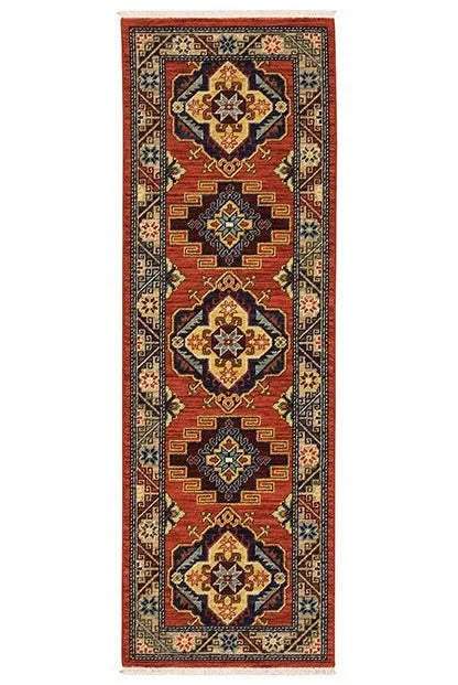 Lilihan 5504P Red/Multi Rug