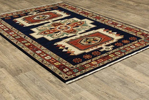 Lilihan 90B Blue/Red Rug