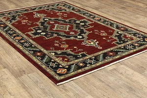Lilihan 92R Red/Black Rug