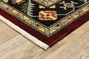 Lilihan 92R Red/Black Rug