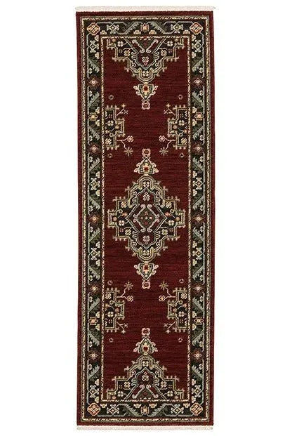 Lilihan 92R Red/Black Rug