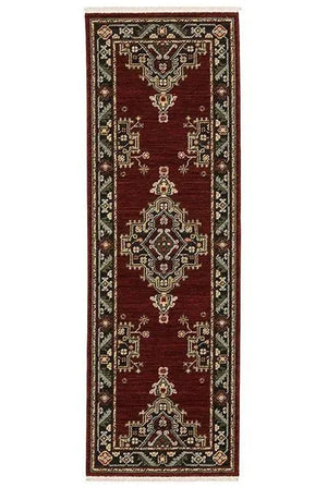 Lilihan 92R Red/Black Rug