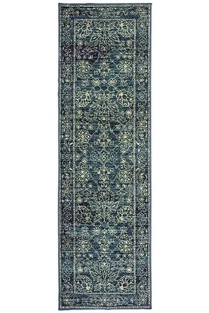Linden 7804D Navy/ Beige Rug