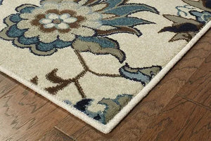 Linden 7811A Ivory/ Blue Rug