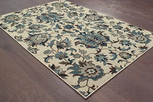 Linden 7811A Ivory/ Blue Rug