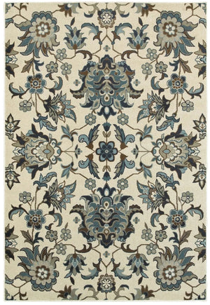 Linden 7811A Ivory/ Blue Rug