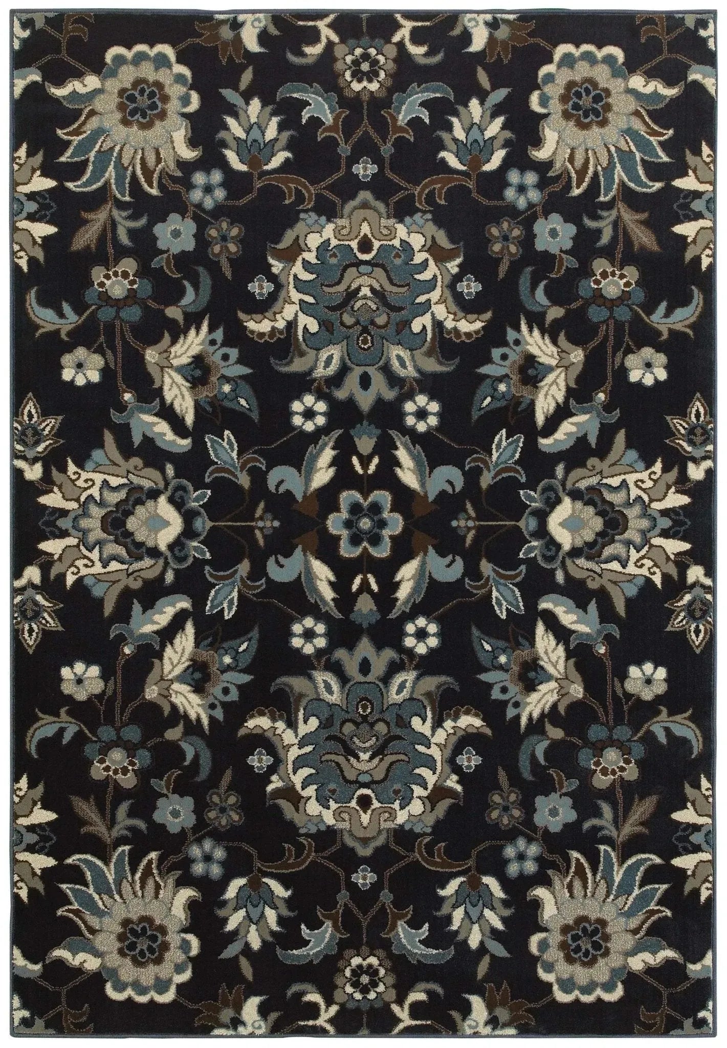 Linden 7811B Navy/ Blue Rug