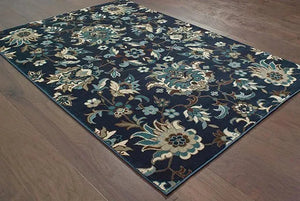 Linden 7811B Navy/ Blue Rug
